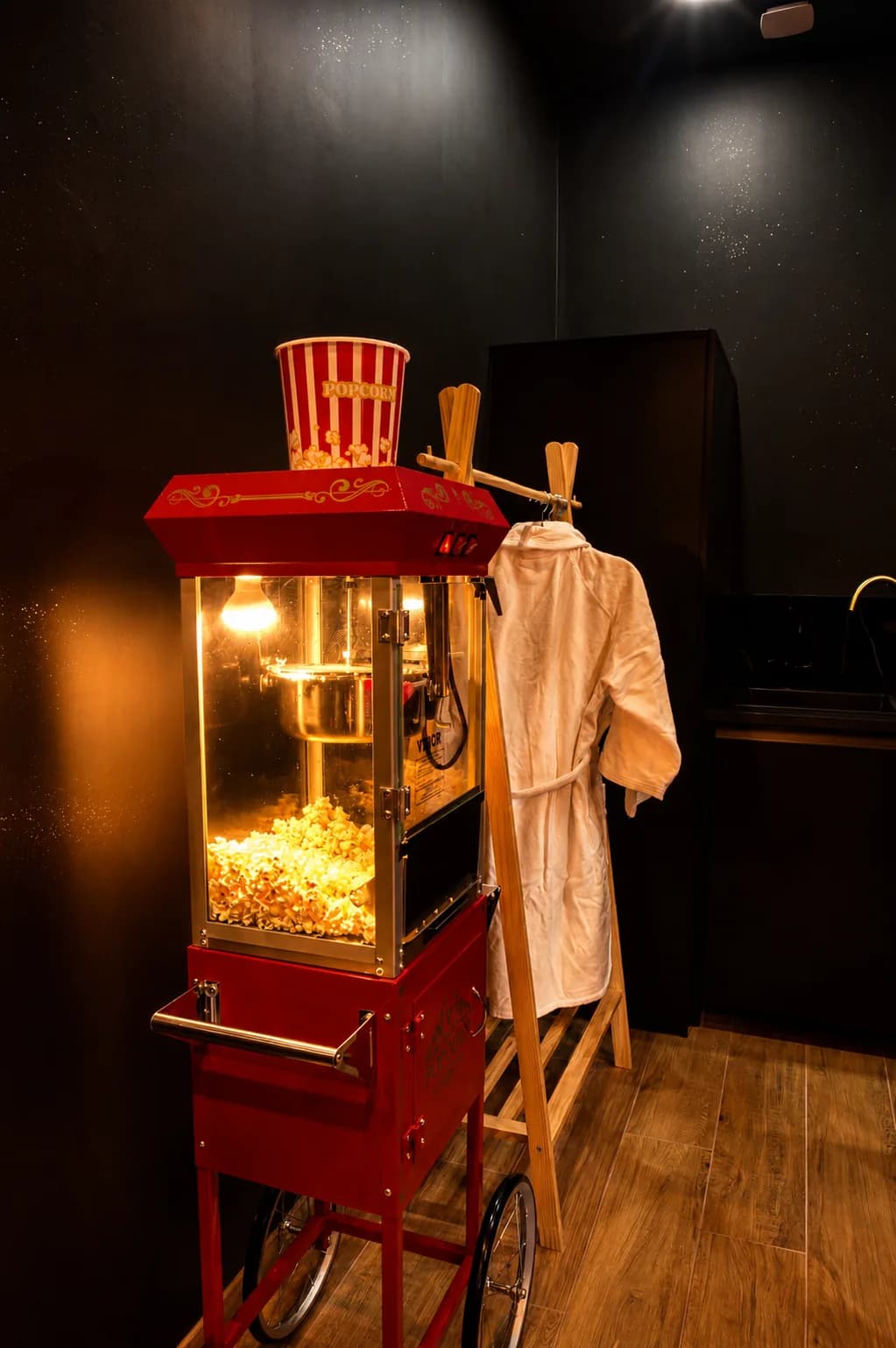 Machine à pop-corn de la loveroom Cinéma Room